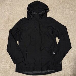 Champion Womens Hooded Venture Dry Rain Jacket Light Windbreaker Black, Sz S